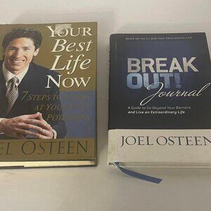 Joel Osteen--Set of 2 books~~"Your Best Life Now" & "Break Out! Great Condition